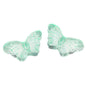 Electroplated Butterfly Glass Beads 8mm x 15mm Shimmering Colors 100pcs 10