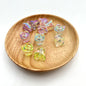 Transparent UV Plating Lily Valley Flower Acrylic Beads 14mm 10pcs 6
