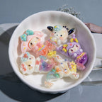 Plating Mermaid Resin Beads Whimsical Pastel Fantasy 20pcs 6