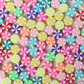 Flat Clay Beads 10mm Alp Sweet Pinwheel Pattern Polymer 100pcs 6
