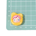 Cute Beans Resin Beads Glossy Pastel Colors 10pcs 5