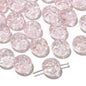 Transparent Floral Round Glass Beads 13mm Pastel Mixed 20pcs 6