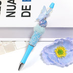 UV Plating Butterfly Acrylic Beads 16mm Lace Printed 50pcs 2