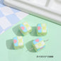 Printed Acrylic Square Beads 15mm Sanrio Pastel Colors 10pcs 10