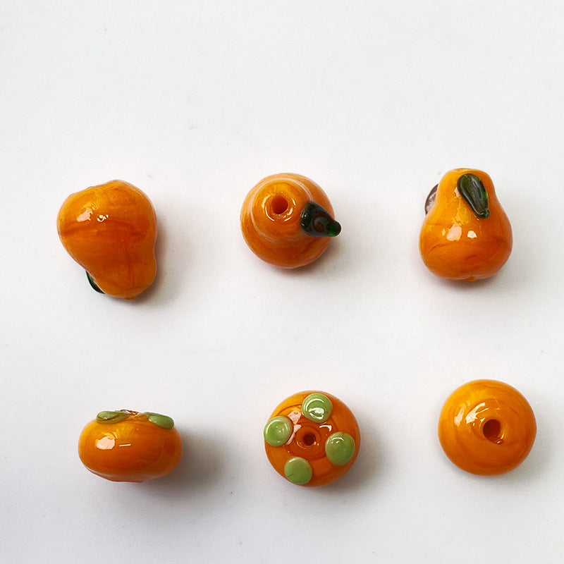 Hand Painted Enamel Glass Beads Juicy Fruit Series 1pc 2