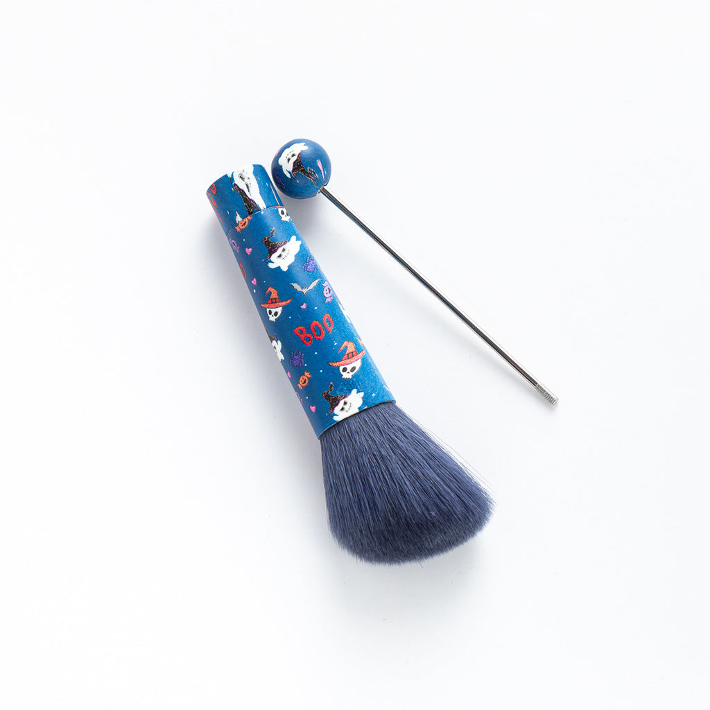 Beadable Makeup Brushes Halloween Christmas Themed Colorful Handles 5pcs 4