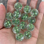 Matte Heart Pattern Round Acrylic Beads 16mm Dyed Core 100pcs 8