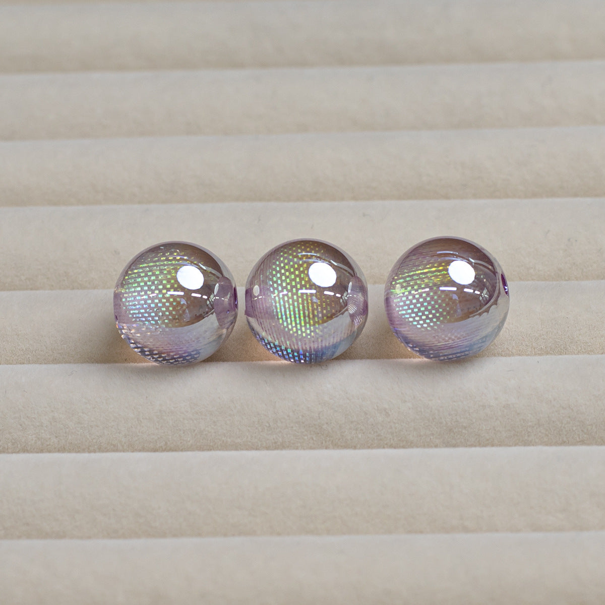 Iridescent Dream Catcher Resin Beads 16mm Round 10pcs 11