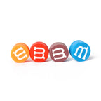 Flat Clay Beads 9mm M&M's Candy Inspired Mixed Colors 100pcs 4