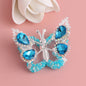 Fancy Butterfly Rhinestone Beads Alloy Spring Action Wings 5pcs 13