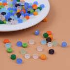 Glass Cylindrical Spacer Beads 6mm Mini 100pcs 3