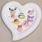 Plating Resin Character Beads Glossy Pastel Tones Big Mouth 10pcs 14