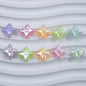 Plating Smiley Clover Resin Beads 14x15mm Pastel Mixed Colors 20pcs