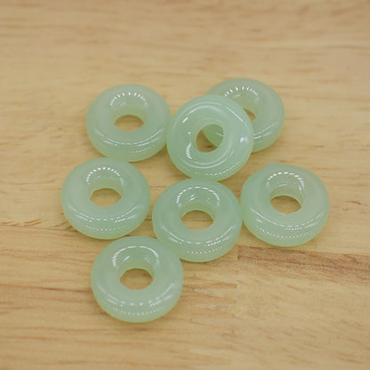 Glass Round Spacer Beads 12mm Imitated Jade 100pcs