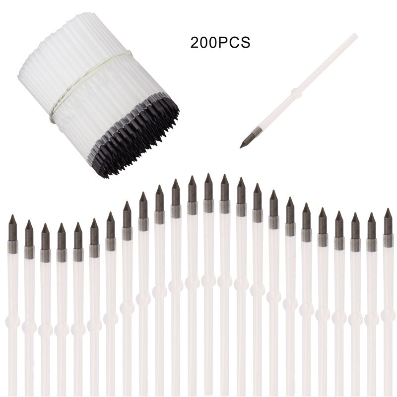 Beadable Pencil Replacement Refill Slim Transparent 0.5mm 200pcs