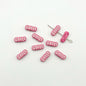 Girl Character Plate Metal Beads 12mm Baking Painted 20pcs 8