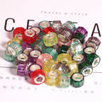 Faceted Cylindrical Resin Spacer Beads 11mm Large Hole 50pcs 2