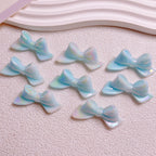 Glow In The Dark Bow Acrylic Beads 20x46mm Double Color Plating 5pcs 6