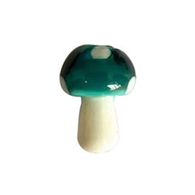 Mushroom Glass Beads 15mm 20mm Glossy Colorful Caps with Spots 100pcs 10