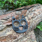 Cat Ear Self Defense Keychain Zinc Alloy 7cm 2pcs 2