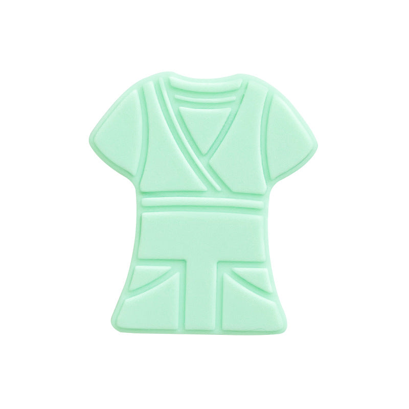Silicone Focal Beads Kimono Design With Detailed Belt 10pcs 8