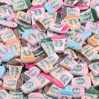 Starbuc Cup Acrylic Beads 25-30mm Pastel Mixed 50pcs 6