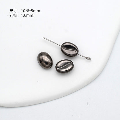 Metallic Color Coffee Bean Acrylic Beads 10mm CCB Plastic 100pcs 4
