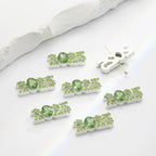Plate Rhinestone Beads 23mm Alloy 2025 Embeded Mixed Colors 10pcs 4
