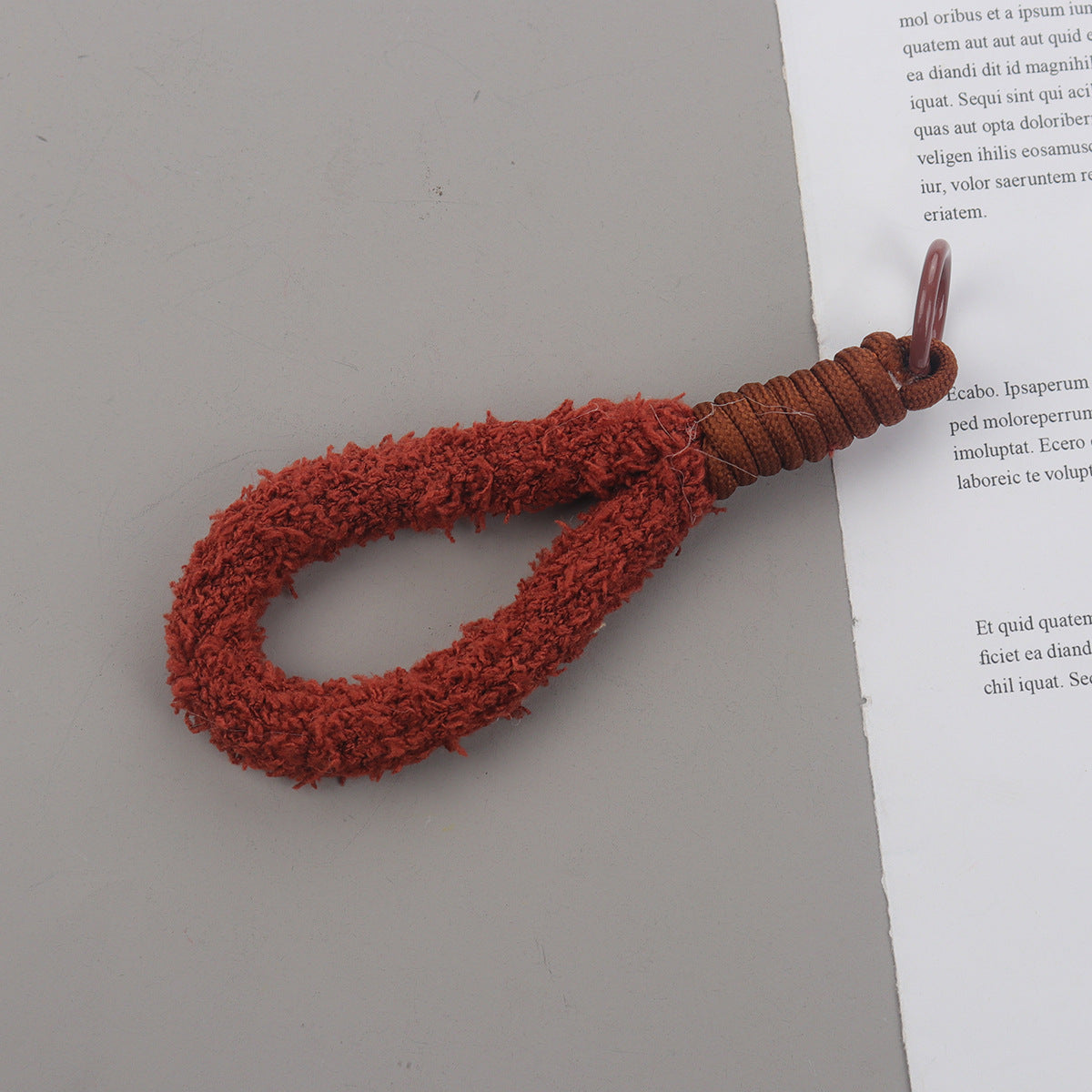 Plush Phone Charm Candy Color Soft Polyester Loop 2pcs 16cm 9