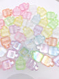 Painted Perfume Bottle Acrylic Beads 29mm Enamel Finish 50pcs 21