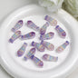 Plating Colorful Fish Bone Resin Beads 24mm 10pcs 15