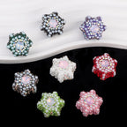 Polymer Clay Hexagonal Star Rhinestone Beads 23mm Full Rhinestone 6pcs 3