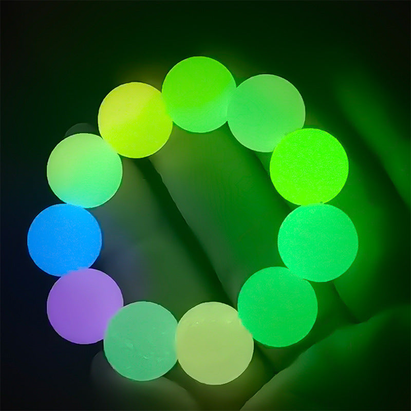 Glow in Dark 12mm 15mm Round 14mm Hexagon Silicone Beads Mixed Shapes 50pcs