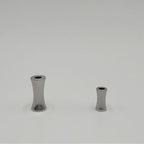 Stainless Steel Bamboo Tube Metal Beads 8mm 12mm Polished Silver 30pcs 2