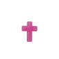 Silicone Focal Beads Cross Matte Speckled Glow in the Dark 20pcs 17