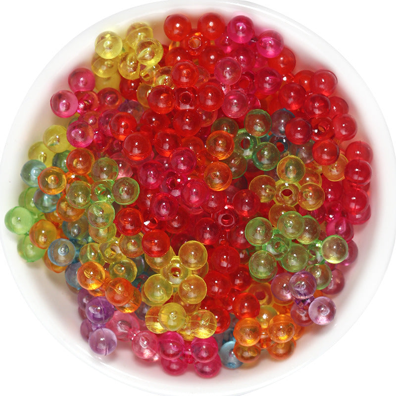 Transparent Flower Heart Four-Leaf Clover Acrylic Beads 10-12.5mm 50pcs 9