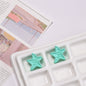 Colorful Recessed Star Acrylic Beads 17mm Mixed Colors 20pcs 13
