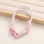 Patterned Macrame Dual Ring Phone Charm Polyester 33cm 2pcs 14