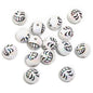 UV Plating Round Acrylic Beads 16mm Funny Emoji Faces 50pcs 7