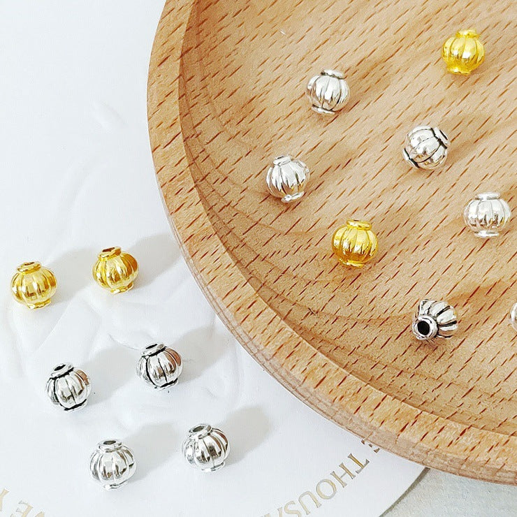 Alloy Lantern Spacer Beads 6mm Tibetan Style 100pcs