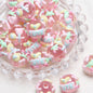 Hand-Painted Fruit Series Acrylic Beads 18mm Glossy 10pcs 8