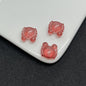 Small Crab Glass Beads 14mm Transparent Assorted Colors 100pcs 10
