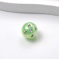Plated Round Acrylic Beads 16mm UV Rhinestone Embedded 50pcs 11