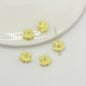 Baking Painted Dress Metal Beads 12mm Colorful Glossy Alloy 10pcs 11