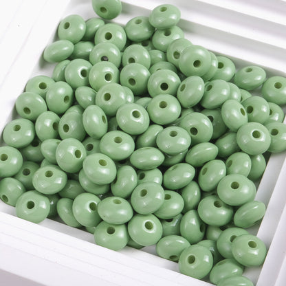 Acrylic Donut Spacer Beads 8mm Baking Colored Painted 100pcs 5