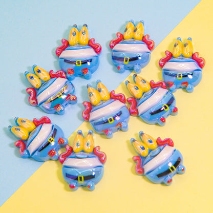 Glossy Spongebob Character Resin Beads 20pcs Colorful Series 4