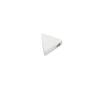 Stainless Steel Triangular Metal Beads 9mm Glossy Mirror Surface 10pcs 6