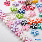 Irregular Sponge Flower Acrylic Beads 14mm Glossy Colorful 50pcs 5