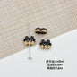 Flower Butterfly Metal Beads 16-20mm Baking Painted Glossy Finish 10pcs 11