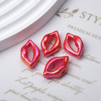 Plating Lip Acrylic Beads 25mm Metallic Glossy Finish 100pcs 2